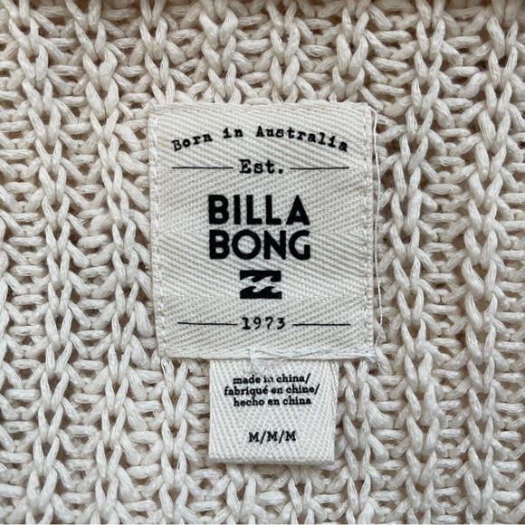 Billabong Knit Tie-Front Cardigan with Shawl Collar - Picture 5 of 7